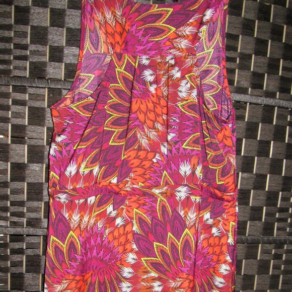 SILKY SUMMER TIE WAIST SHIRT DRESS- POCKETS-RACER BACK‐NEW - Picture 9 of 10